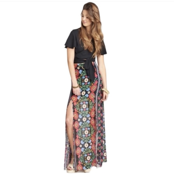 Show Me Your MuMu Mick Double Slit Skirt in Mexicali Size Small - Picture 2 of 11